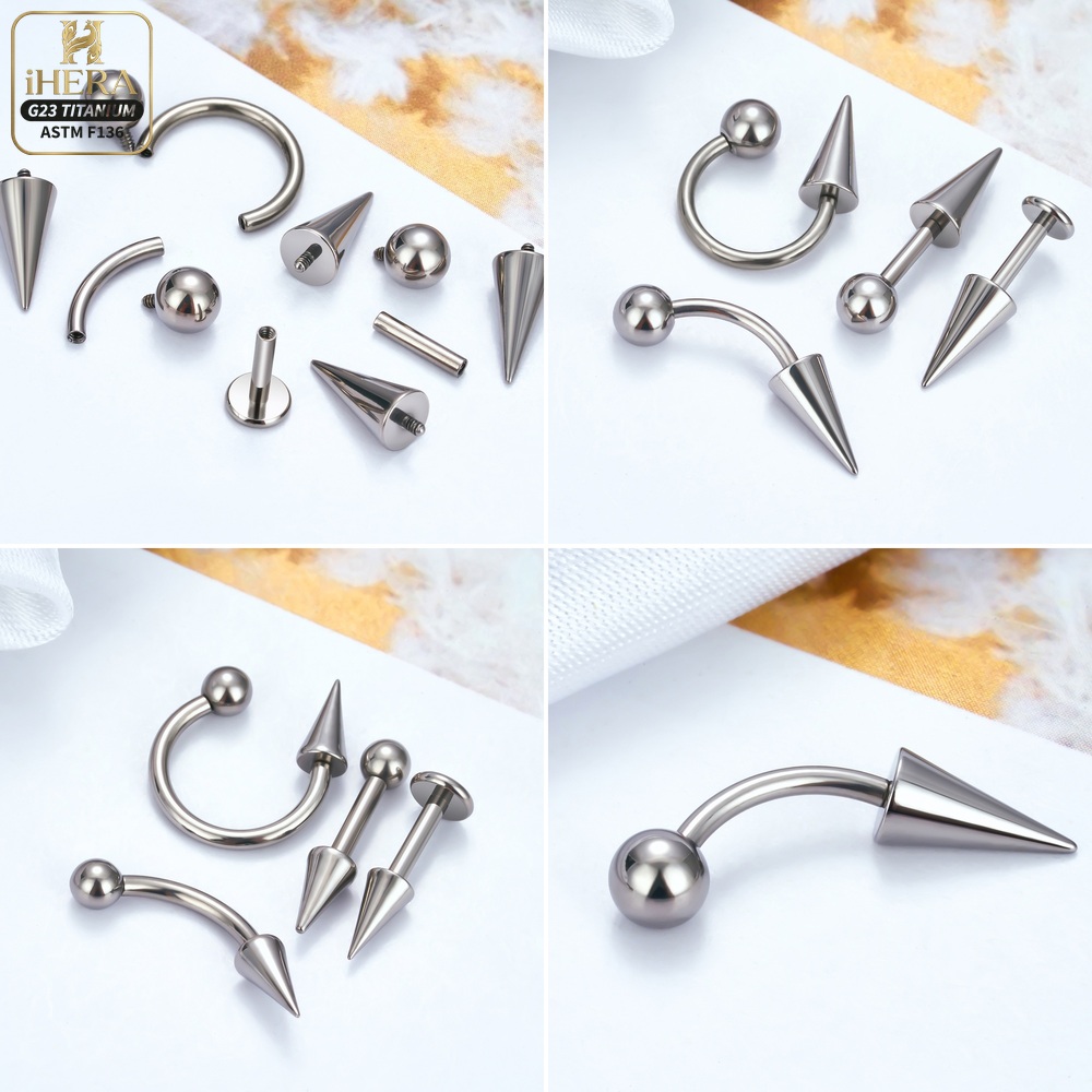 Titanium Ball Cone Replacement - Body Jewelry Industrial 评论和价格