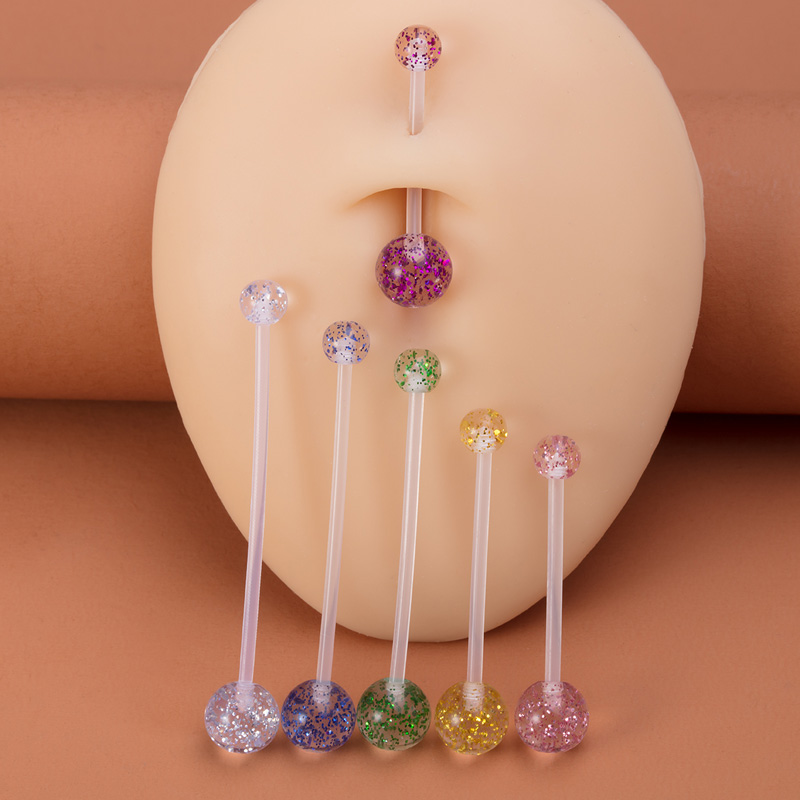 6pcs Flexible Navel Piercing A - Body Jewelry Industrial 评论和价格