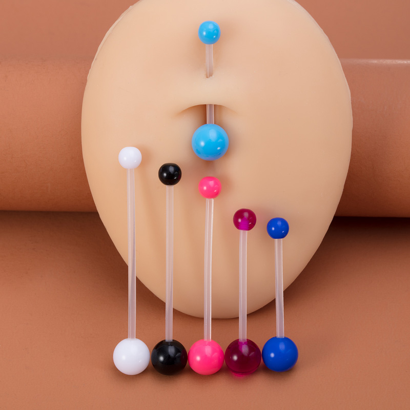 6pcs Flexible Navel Piercing A - Body Jewelry Industrial 评论和价格