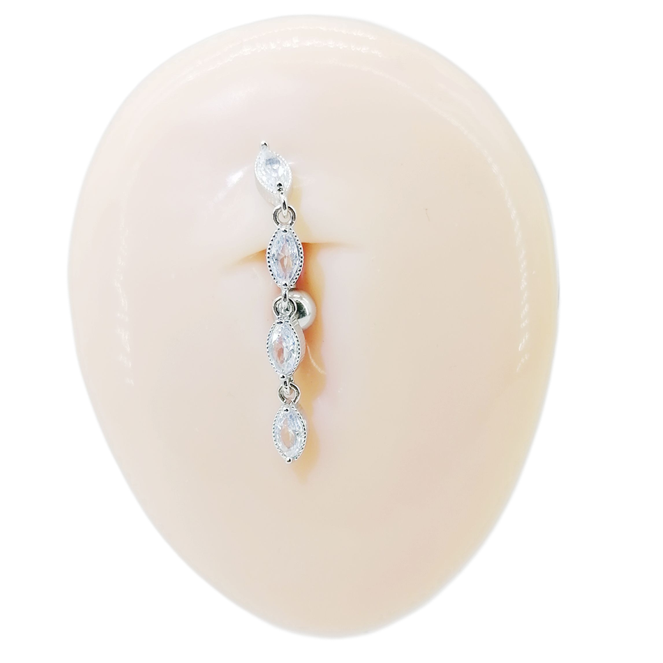 Reversed Barball 14G Belly But - Body Jewels 评论和价格