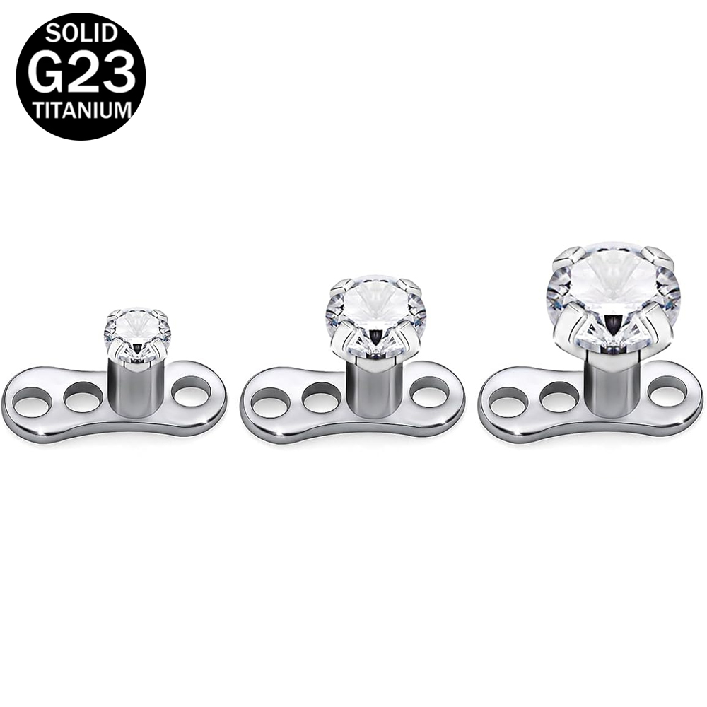 14G G23 Titanium Dermal Pierci - Body Jewelry Implant Grade Titanium 评论和价格