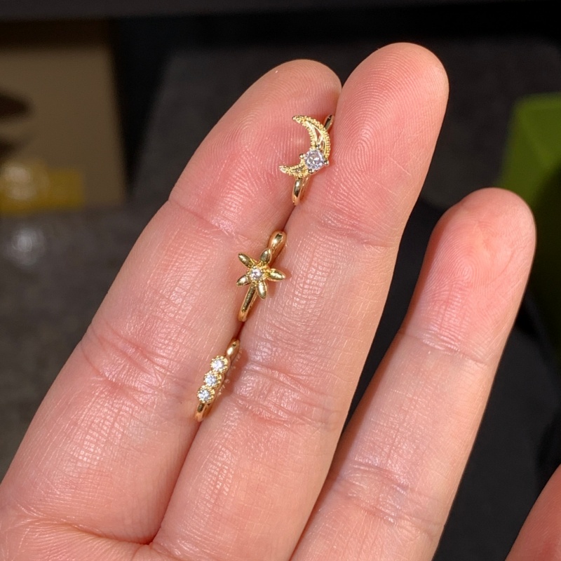 3-piece retro light luxury nos - Body Jewelry Hoops 评论和价格