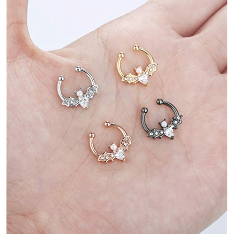 EVISPOL Cute Halloween Bat Fau - Body Jewelry Hoops 评论和价格