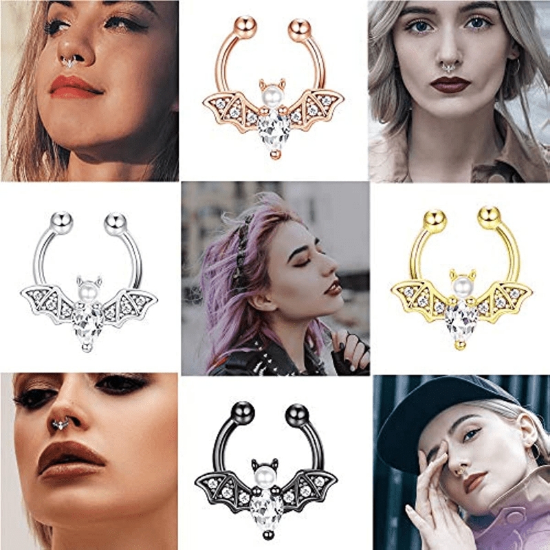 EVISPOL Cute Halloween Bat Fau - Body Jewelry Hoops 评论和价格