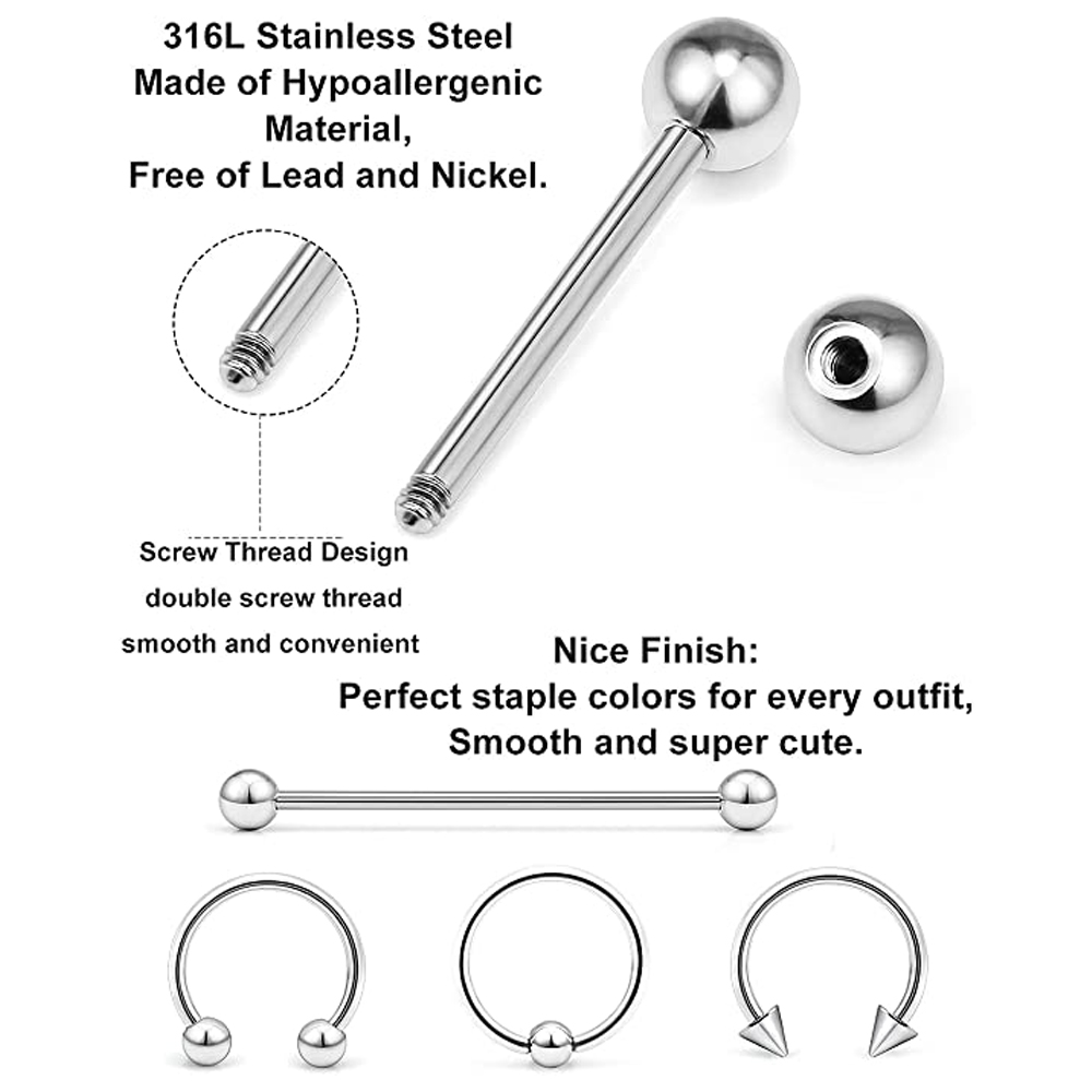Piercing Kit Stainless Steel E - Body Jewelry Industrial 评论和价格