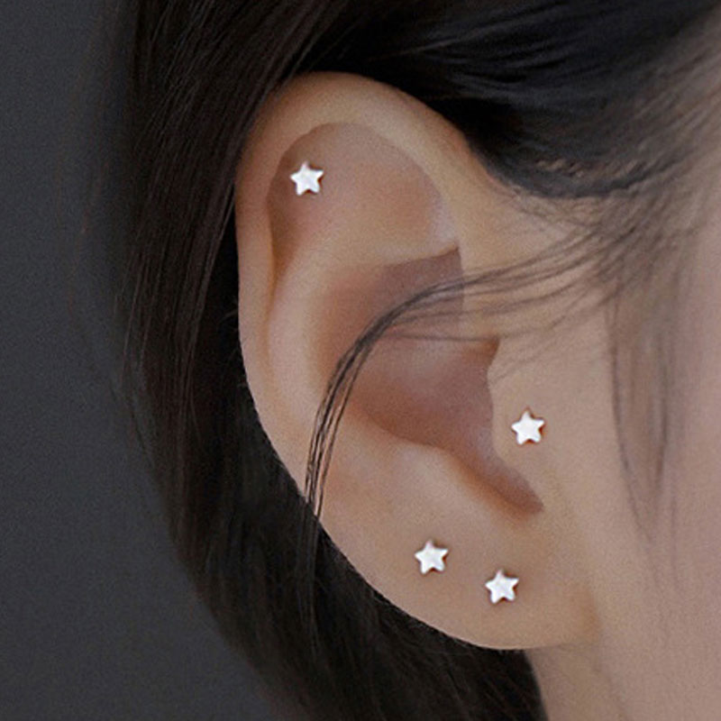 1PC Stainless Steel Mini Studs - Tragus Flat Back 评论和价格