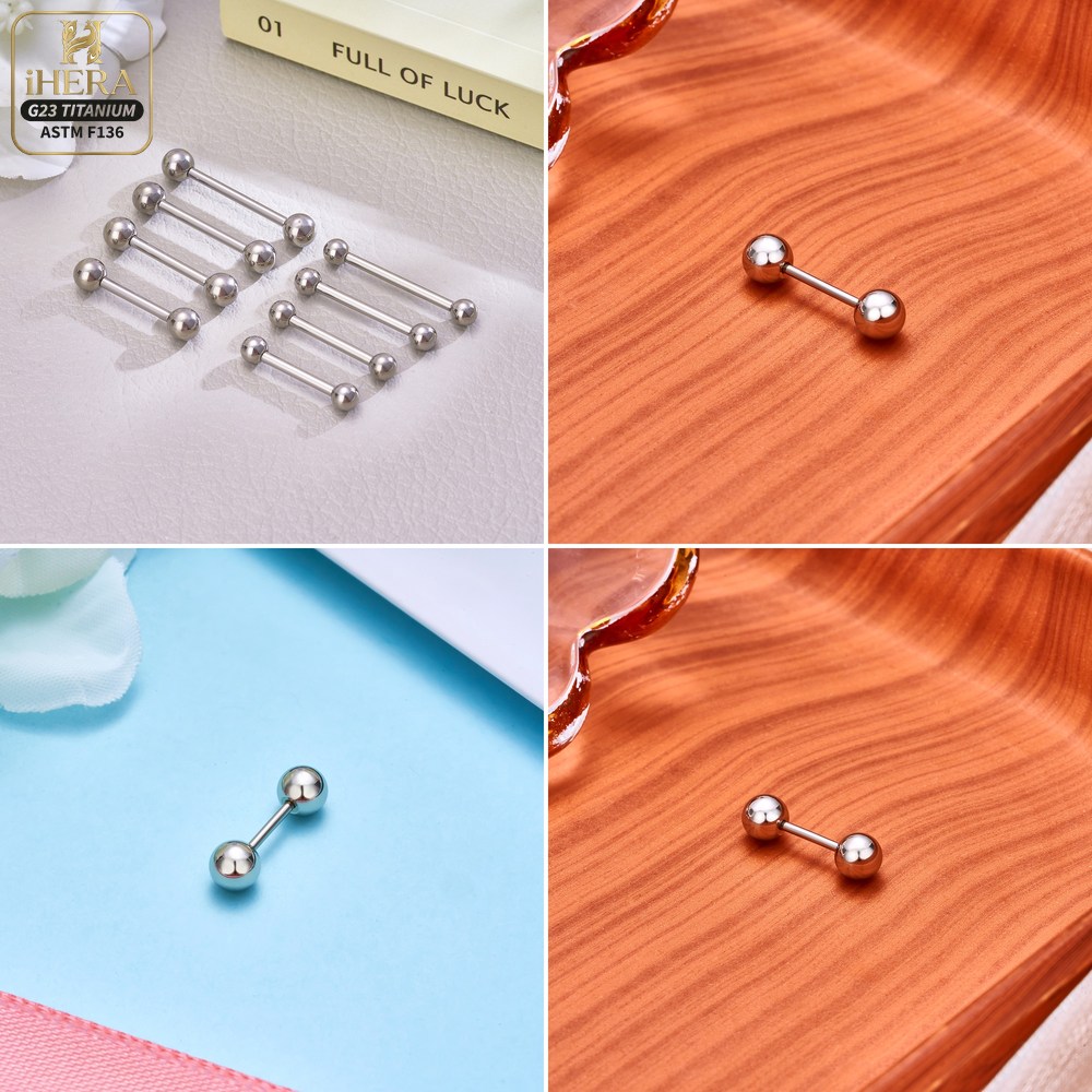14G 16G G23 Titanium Straight  - Body Jewelry Industrial 评论和价格