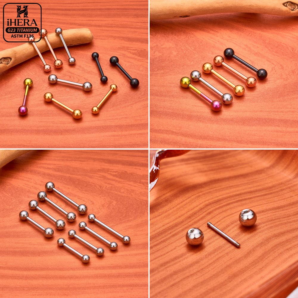 14G 16G G23 Titanium Straight  - Body Jewelry Industrial 评论和价格