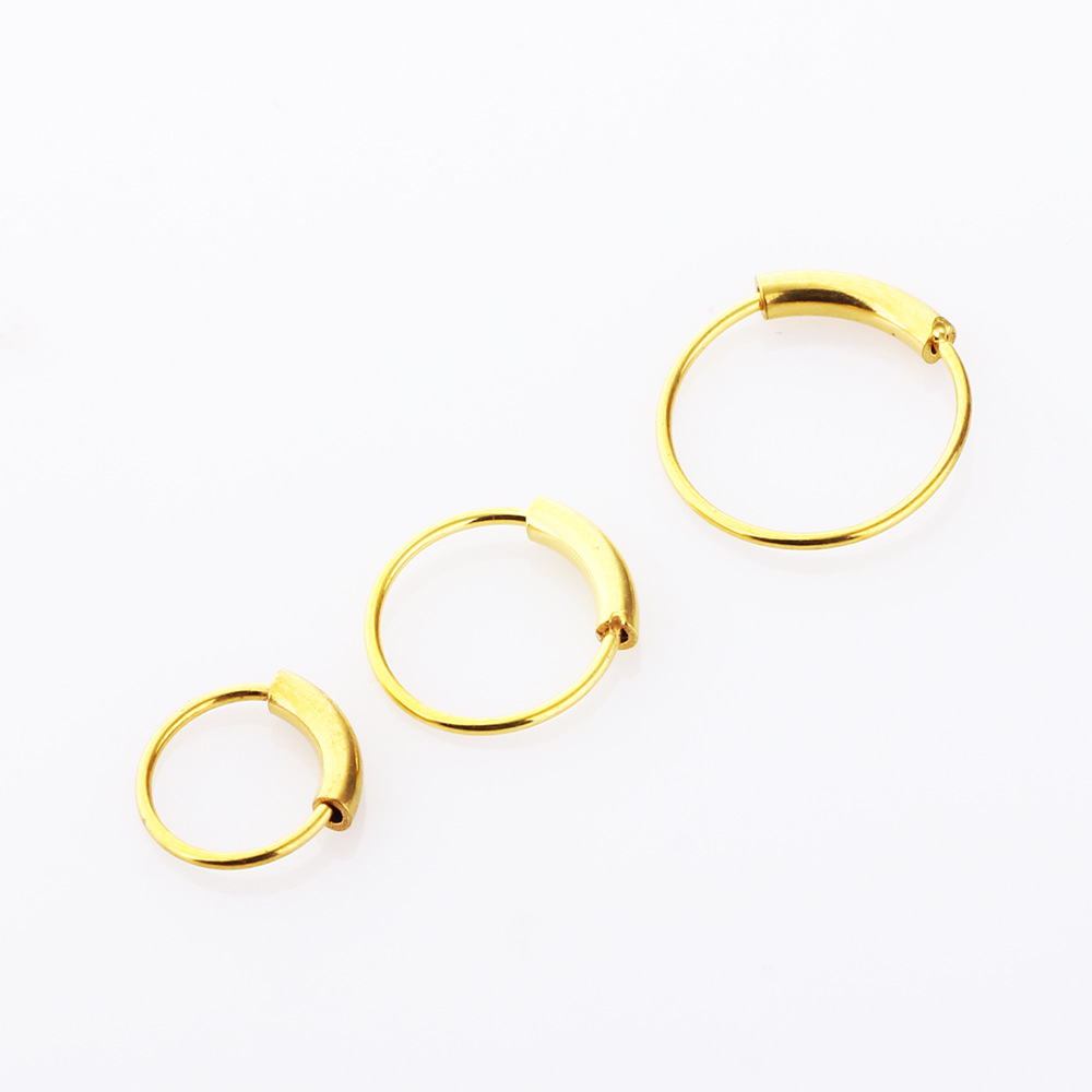 3pcs/lot 316L Surgical Steel S - Body Jewelry Hoops 评论和价格