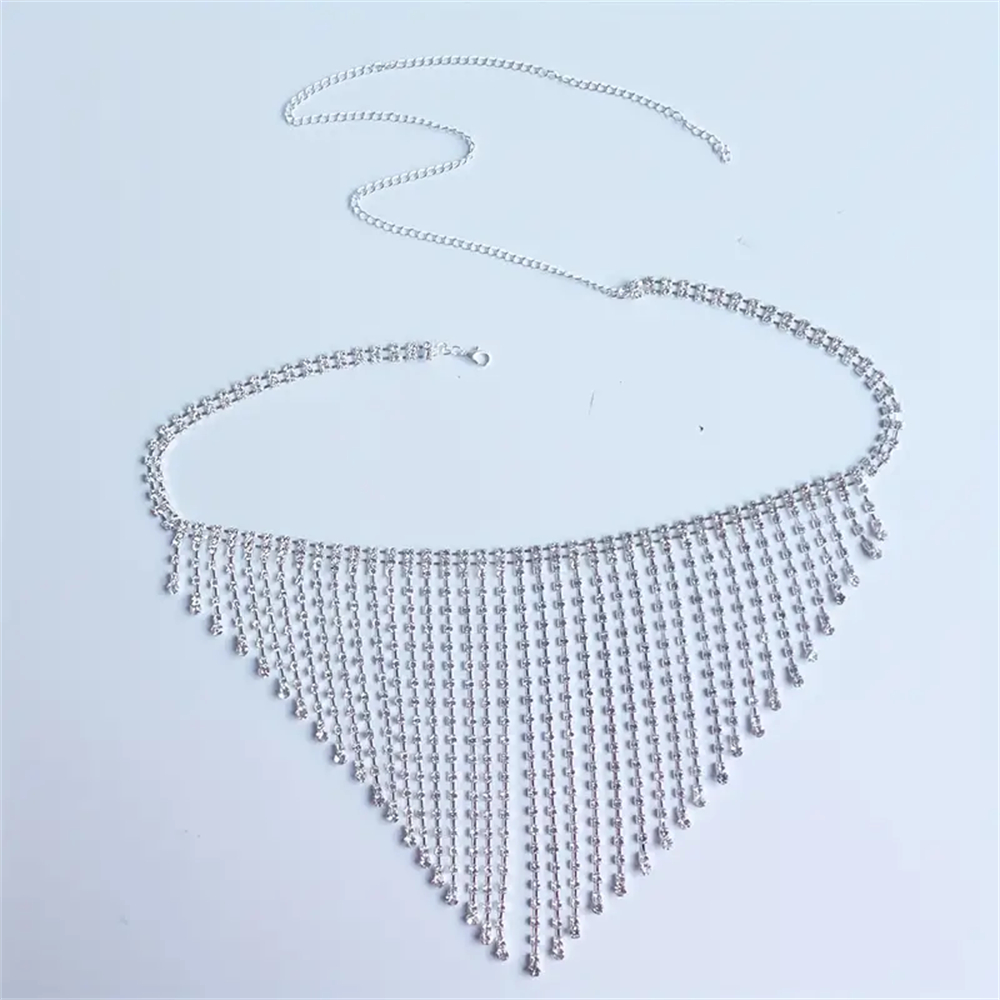 Gold Silver  Tassel Waist Chai - Body Jewelry Industrial 评论和价格